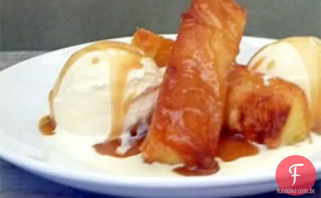 Sundaes De Caramelo De Abacaxi Grelhado