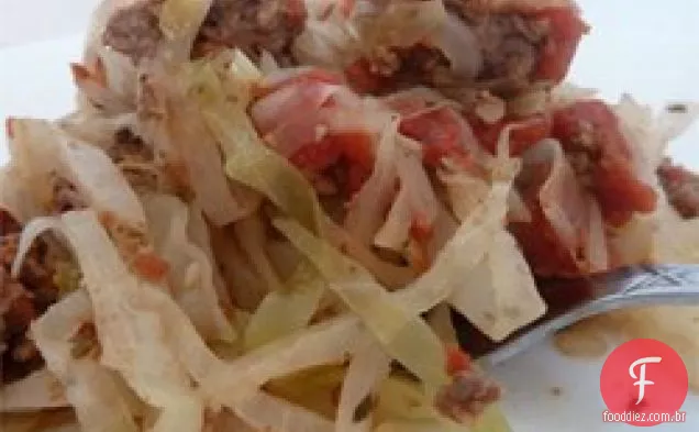 Carne moída e repolho