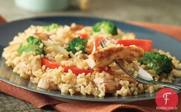 20 Minutos De Frango E Arroz Refogado Jantar