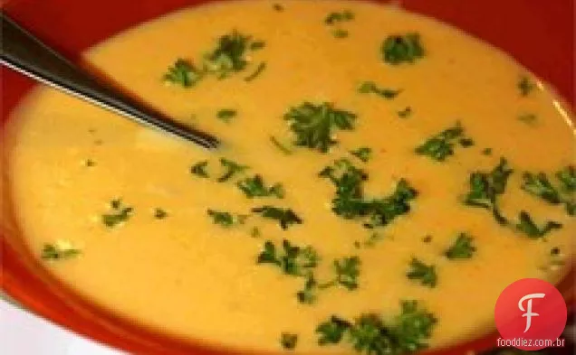 Sopa de abóbora e bolota