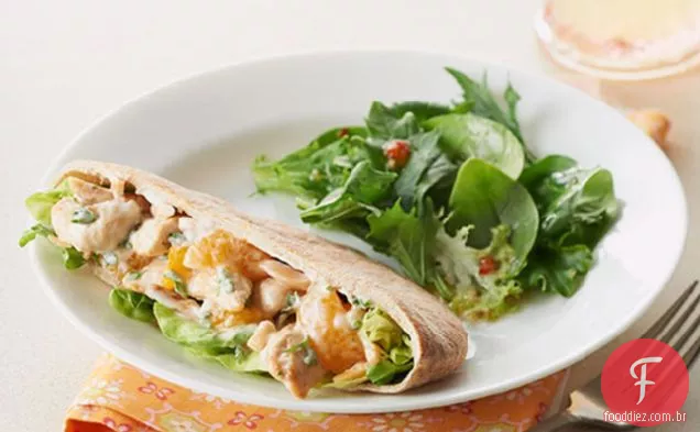 Citrus-Salada De Frango Pita Pockets
