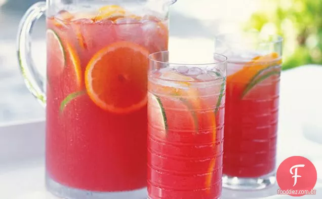 Framboesa-Laranja Sangria Punch