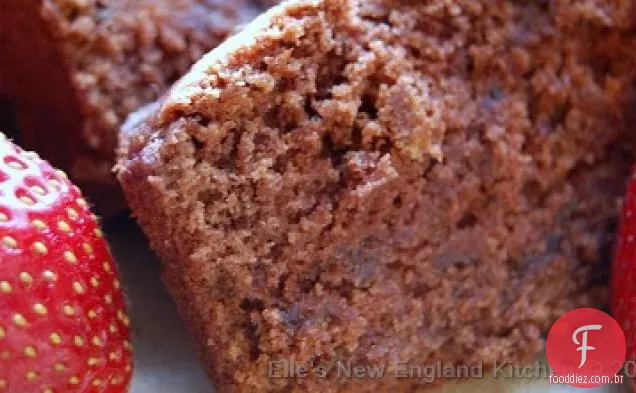 Pão De Abobrinha De Chocolate Duplo
