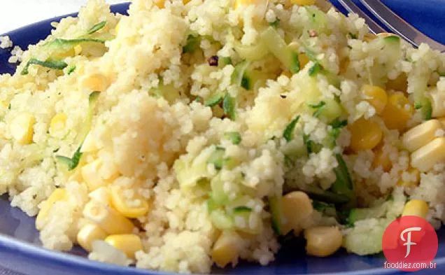 Cuscuz e refogado vegetal de Verão