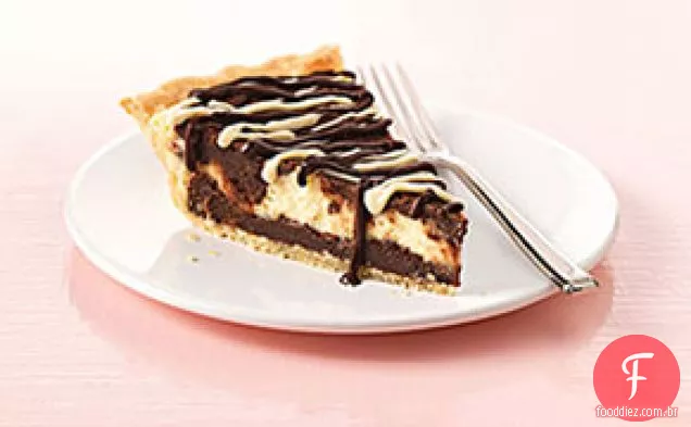 Cream Cheese Brownie Pie