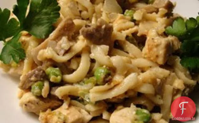 Frango ou peru Tetrazzini Deluxe