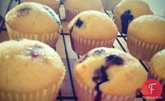 Bolo de mirtilo fácil da Alice