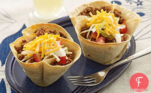 Mini Taças De Taco De Carne