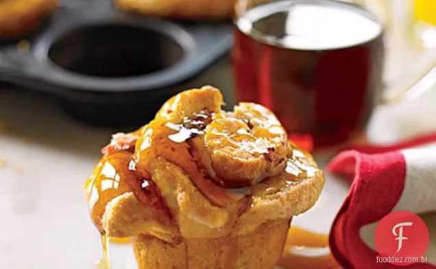 Pãezinhos pegajosos de presunto e Suíço