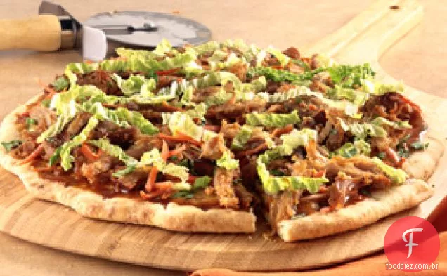 Pizza De Porco Ao Estilo Tailandês