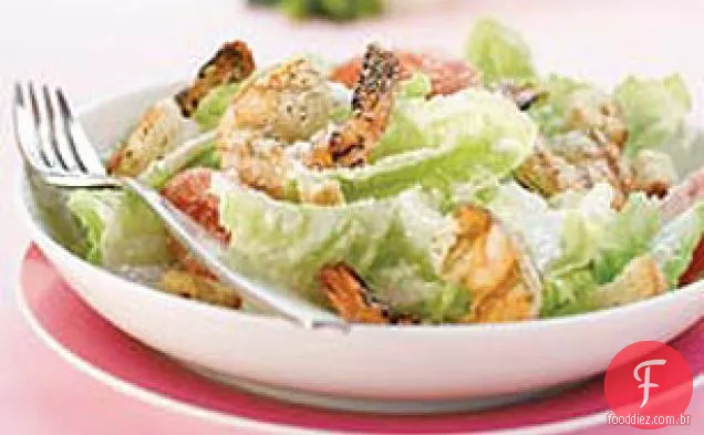 Camarão Grelhado-Salada Caesar