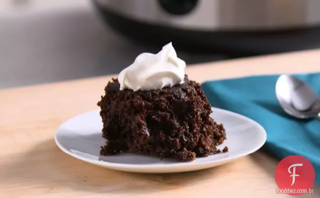 Bolo De Chocolate Duplo Com Fogão Lento