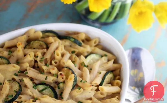 Massa Penne Cremosa Assar Com Abobrinha