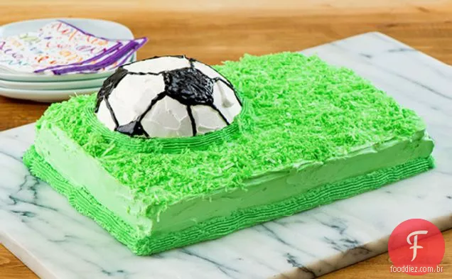 Bolo De Bola De Futebol Do Campeonato