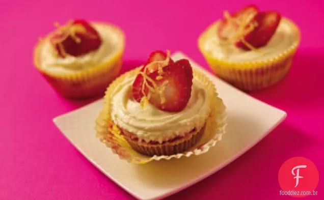 Cheesecake De Morango Cupcakes