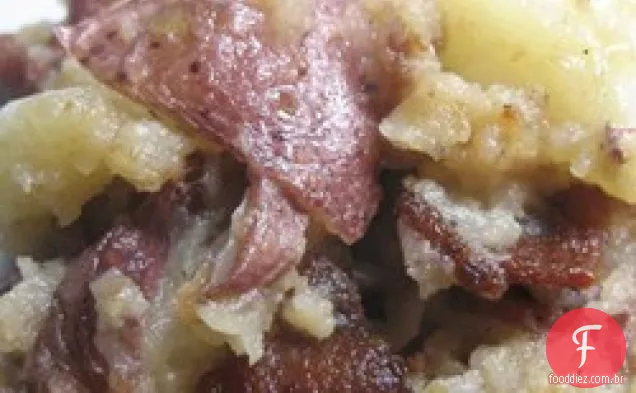 Salada de batata alemã quente e picante