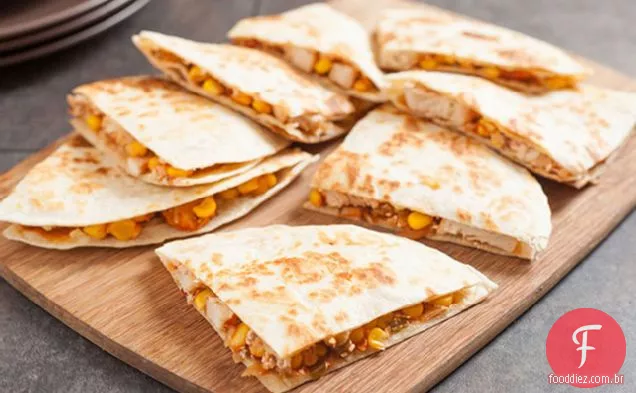 Frango Cremoso E Quesadillas De Milho