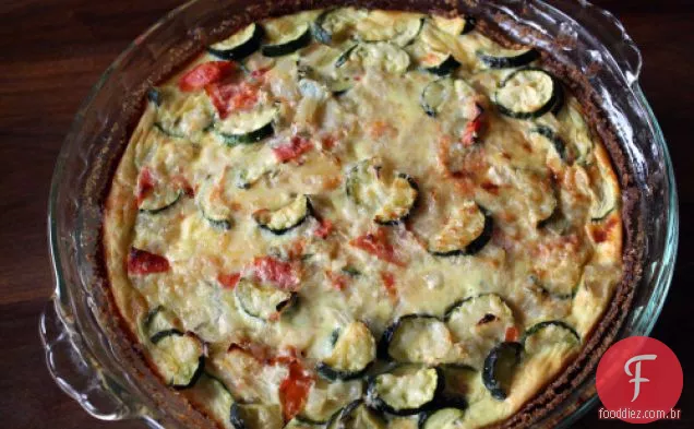 Torta De Abobrinha, Tomate E Queijo Suíço