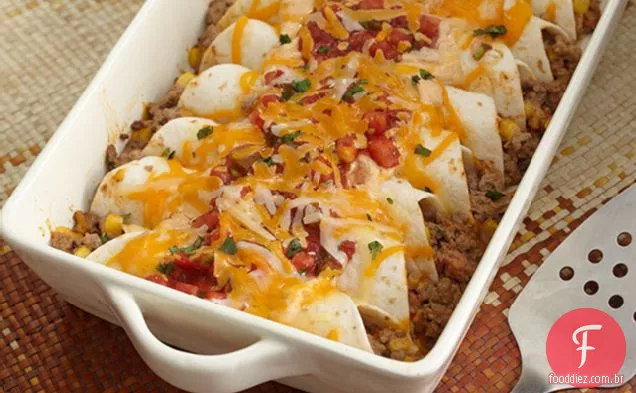 Chipotle Cheddar-Enchiladas De Carne