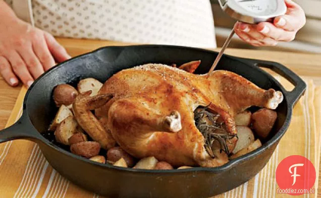 Como assar um frango