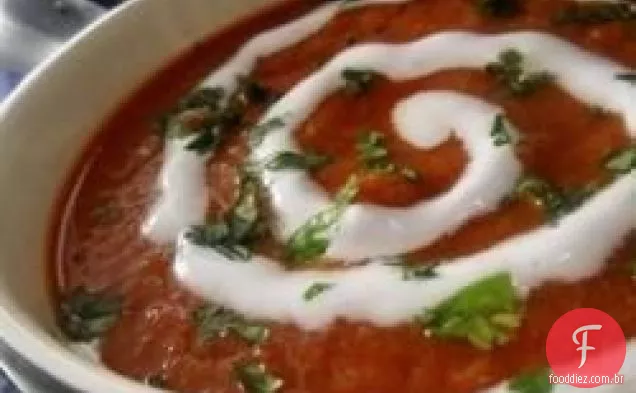 Sopa De Manjericão Tomate