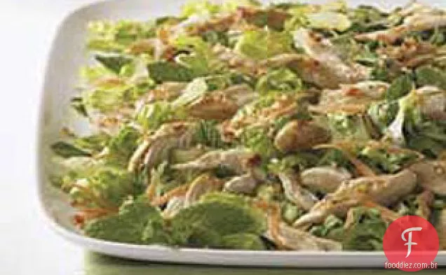 Salada de frango fresca e macia