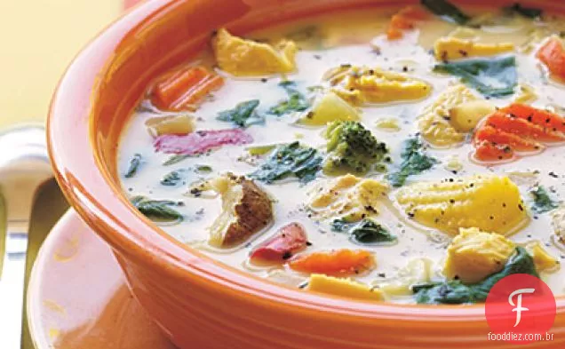 Sopa De Frango E Vegetais