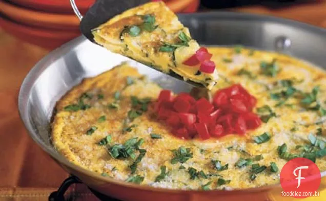 Abobrinha-Cebola Frittata