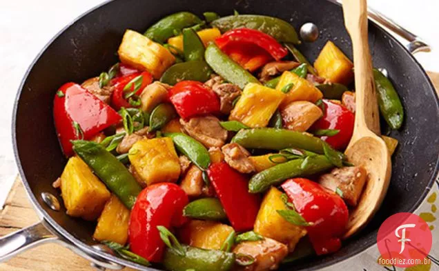 Frango Com Abacaxi E Gergelim