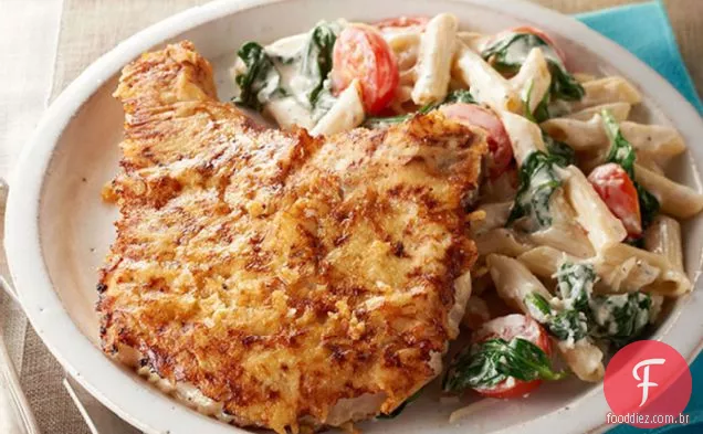 Caesar Pork Chops & Pasta