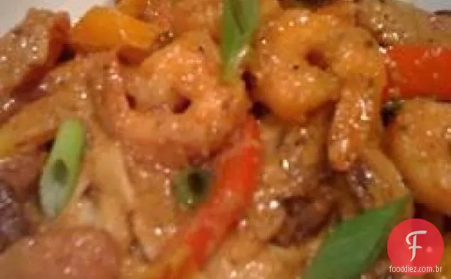 Macarrão especial do Mardi Gras de Grant