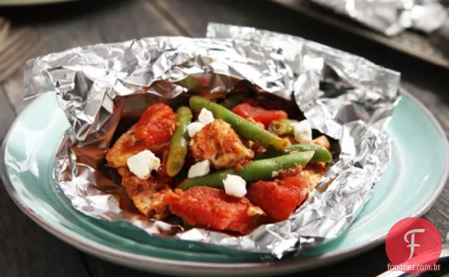 Frango e legumes gregos
