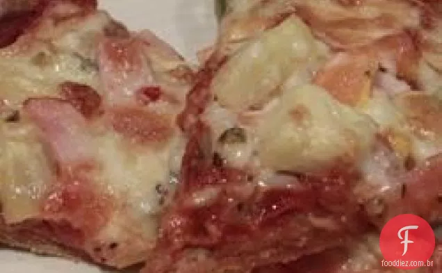 Massa de Pizza estilo napolitano com alho e temperos italianos
