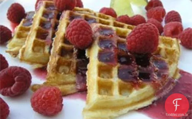 Eggnog - Framboesa Waffles Belgas