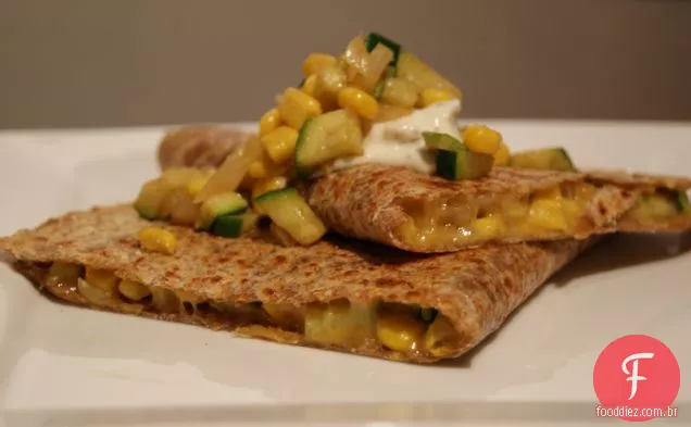 Abobrinha E Quesadilla De Milho