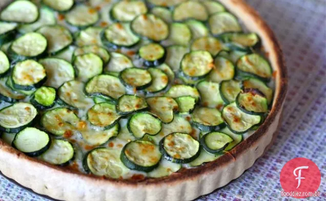 Torta De Abobrinha Com Receita De Crosta De Azeite De Trigo Integral