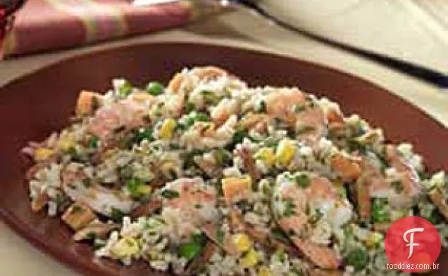Camarão peruano e Paella de amêndoa