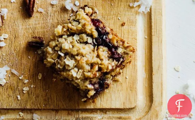 Chunky Chocolate-Jam Bars