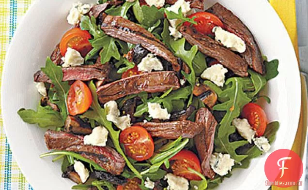 Bife grelhado e salada Portobello