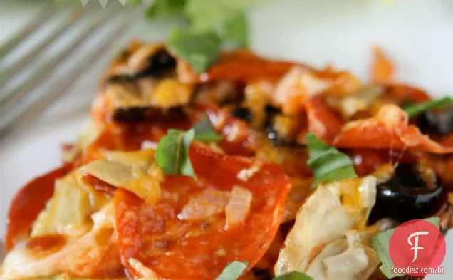 Caçarola De Pizza De Abobrinha