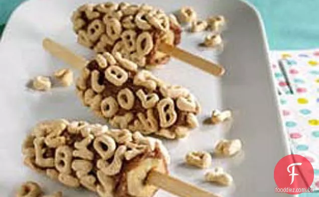 PB & J Frozen banana Treats