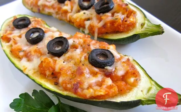 Zucchini Pizza Boats