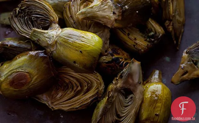 Alcachofras De Bebê Assadas