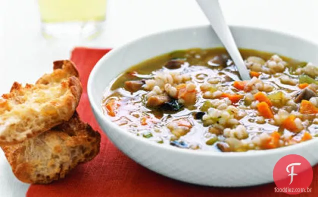 Sopa De Cevada Cogumelo