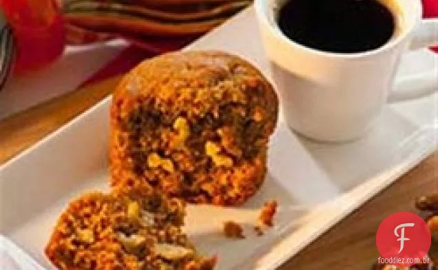Muffins de banana e noz de abacate