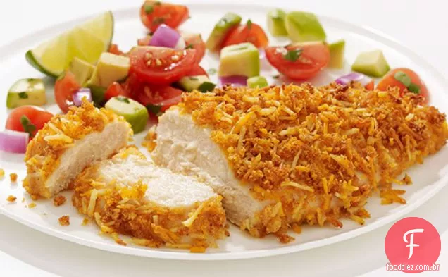 Peito de frango Mesquite com molho de limão e abacate