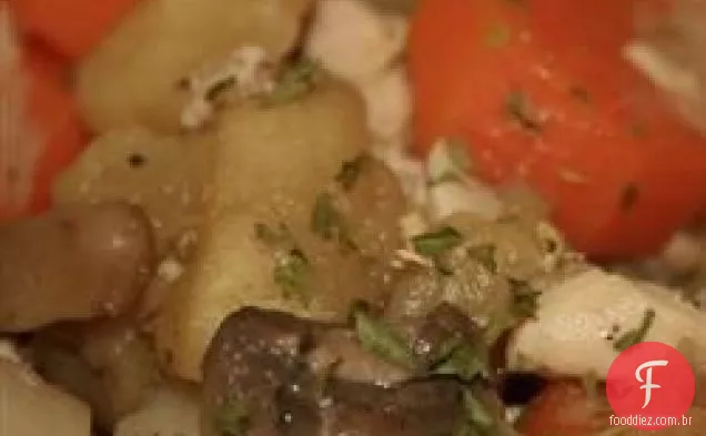 Fácil ensopado de frango com maçã
