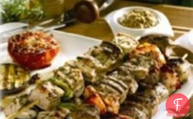 Kebabs marinados com mostarda Maille ® Dijon Originale