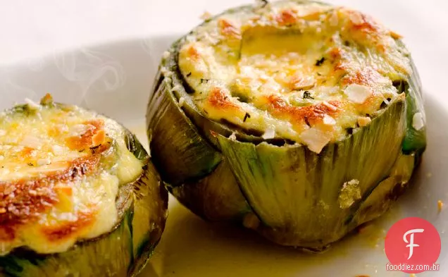 Alcachofra Com Receita De Molho Brie Assado