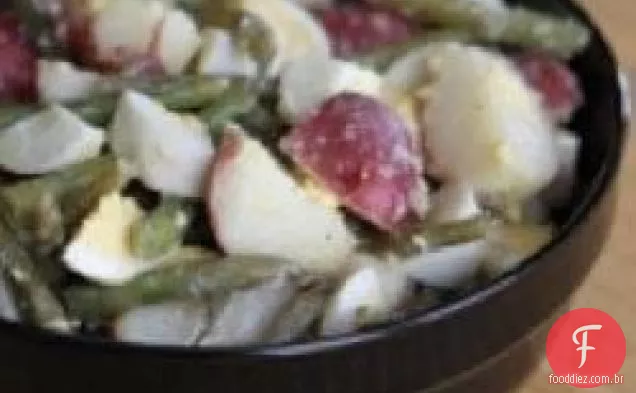 Salada de Batata, Ovo e feijão verde